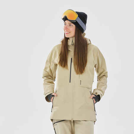Skijaška jakna FR900 ženska bež