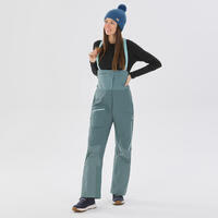 PANTALON SALOPETTE SKI FEMME - FR900 - VERT