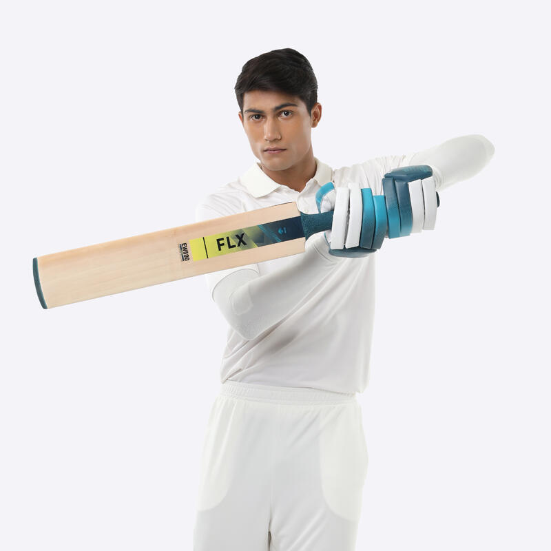 ADULT GRADE 5 ENGLISH WILLOW CRICKET BAT EW 500 POWER TURQUOISE FLX