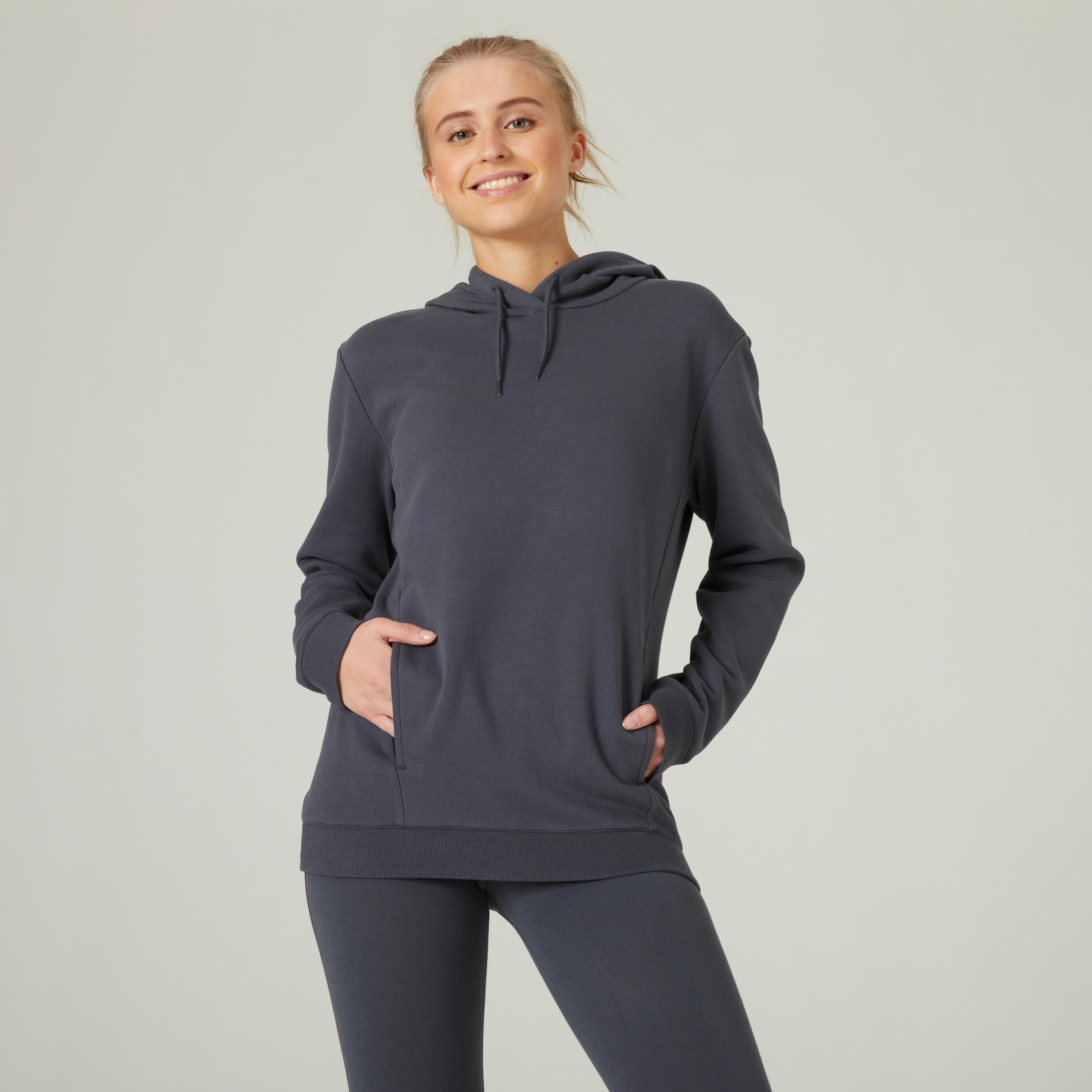 Women's Fitness Hoodie 520 - Abyss Grey 1/6