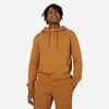 Men's Fitness Hoodie 500 Essentials - Hazelnut