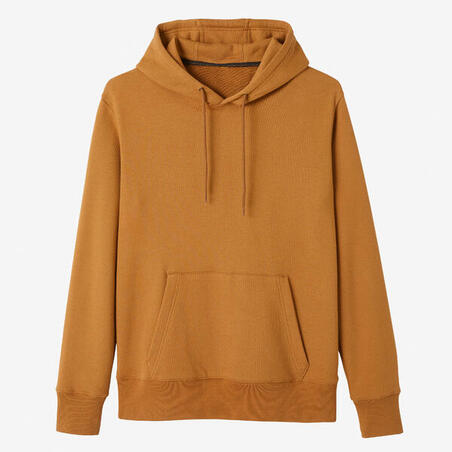 Sweat à capuche Fitness homme - 500 Essentials Noisette