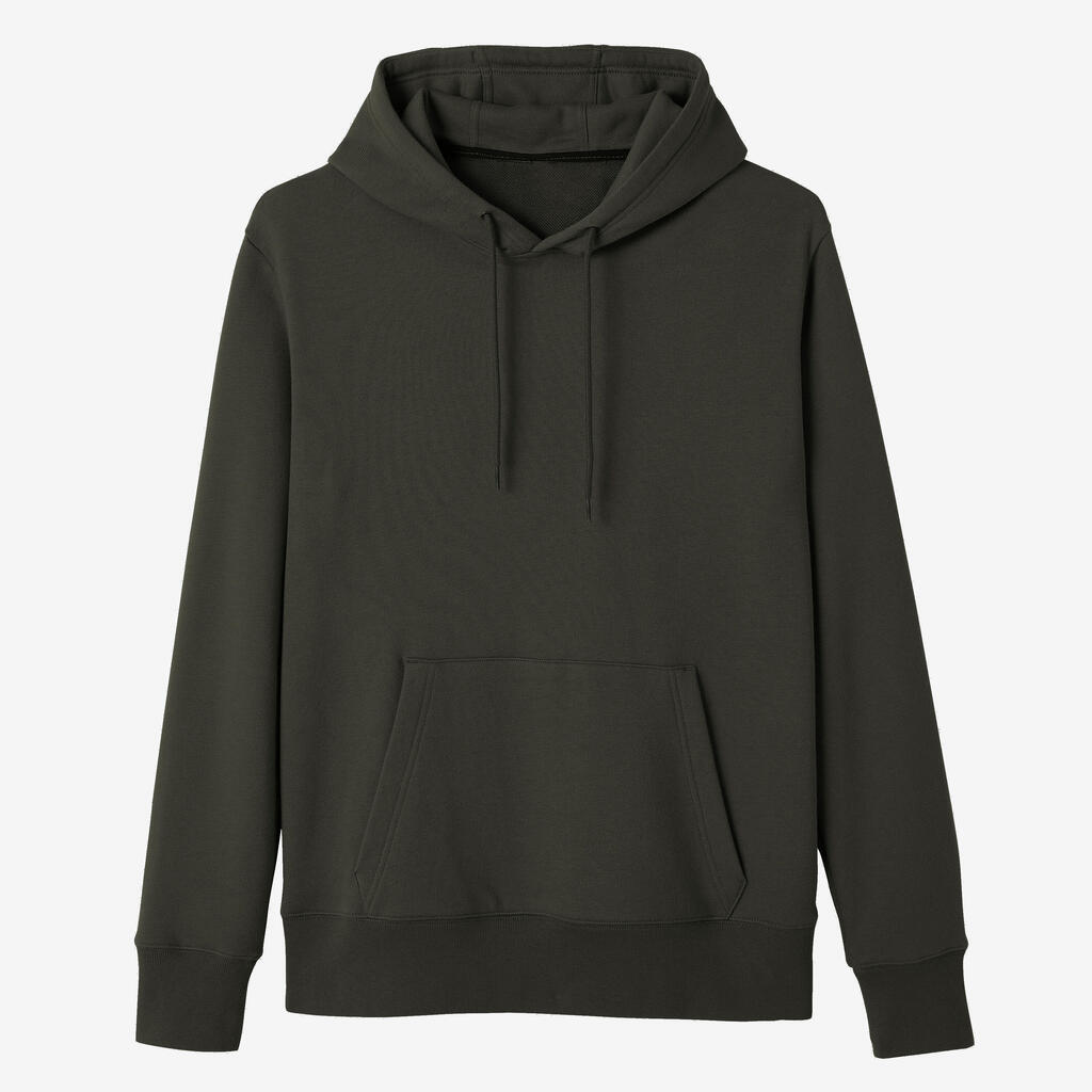 Sweat à capuche Fitness Homme - 500 Essentials Noisette