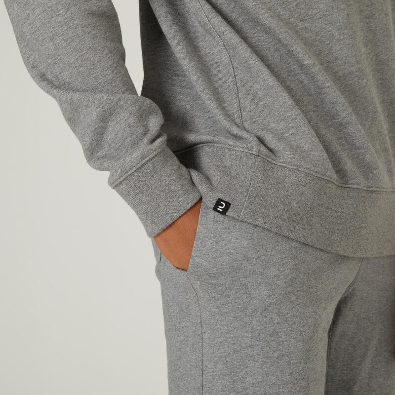 Bluza męska Domyos Gym & Pilates Essentials Crew 500