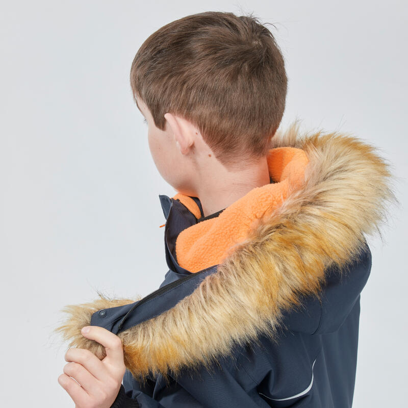 Abrigo de montaña y nieve impermeable Niños 7-15 años Quechua SH100 X-Warm azul