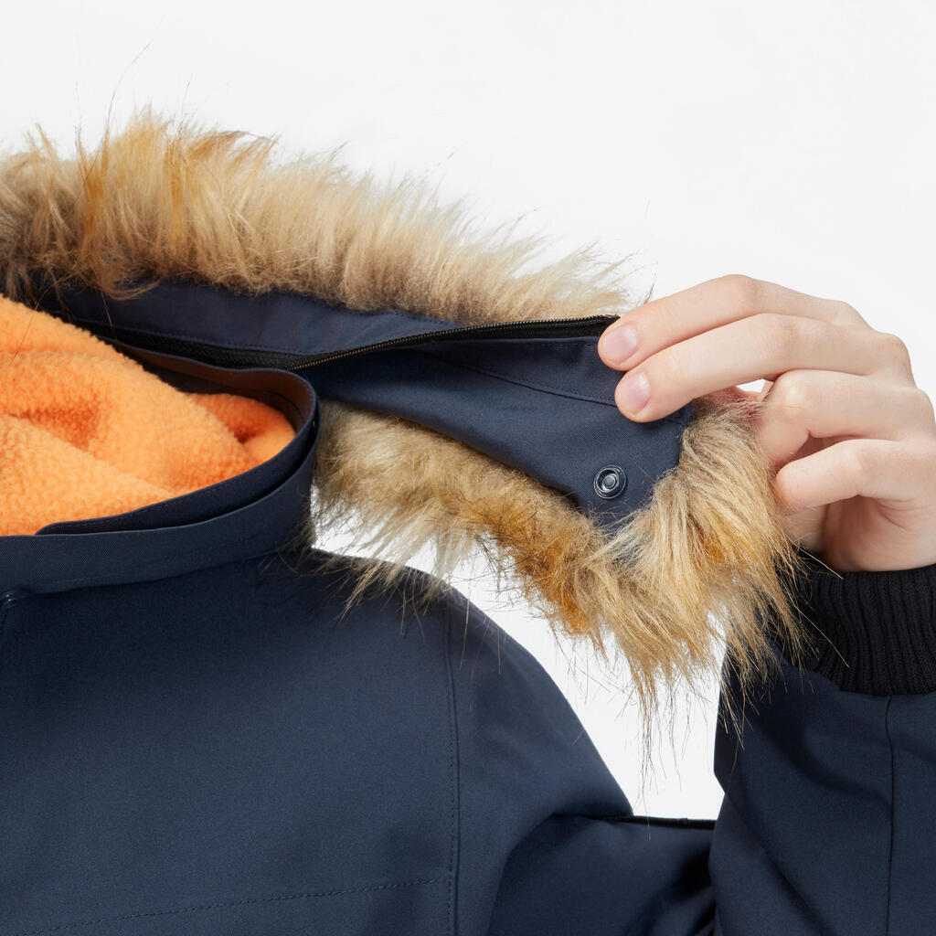 Blouson chaud et imperméable enfant 7-15 ans, NH500 bleu