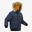 Gyerek kabát téli túrázáshoz SH100 X-Warm, vízhatlan, 7-15 éveseknek, -6,5 °C-ig, tengerészkék 