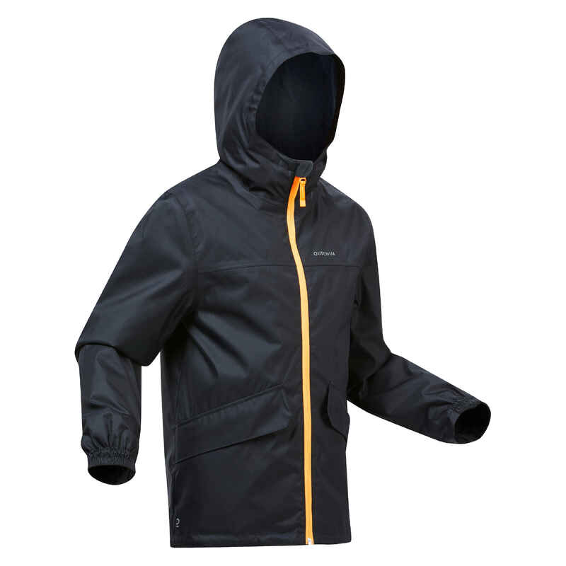Winterjacke 3-in-1-Jacke Kinder bis +1 °C wasserdicht Winterwandern Gr. 122–170 - SH100 Warm schwarz