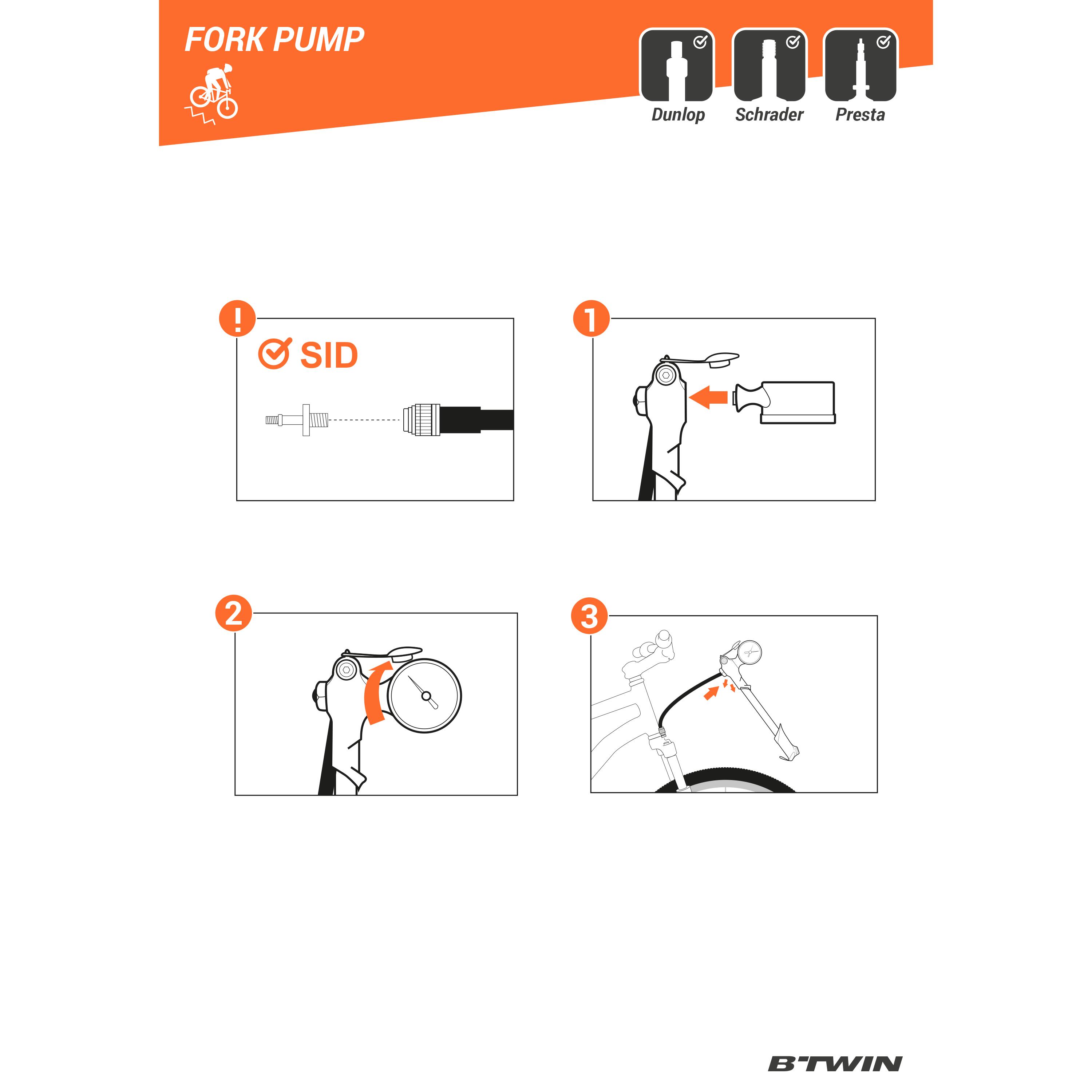Pompe pour fourche et amortisseur - ROCKRIDER