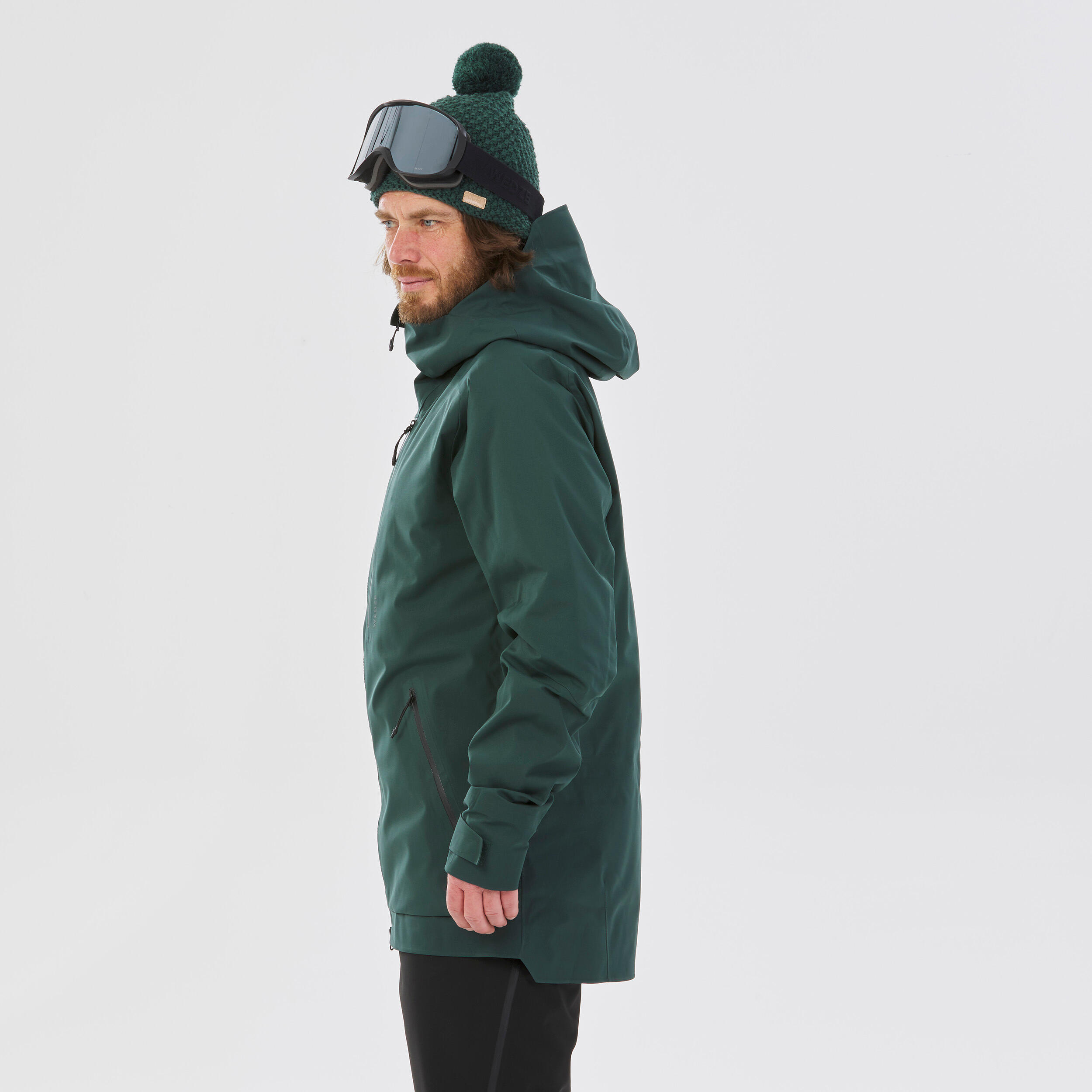 MEN'S SKI JACKET - FR500 - GREEN