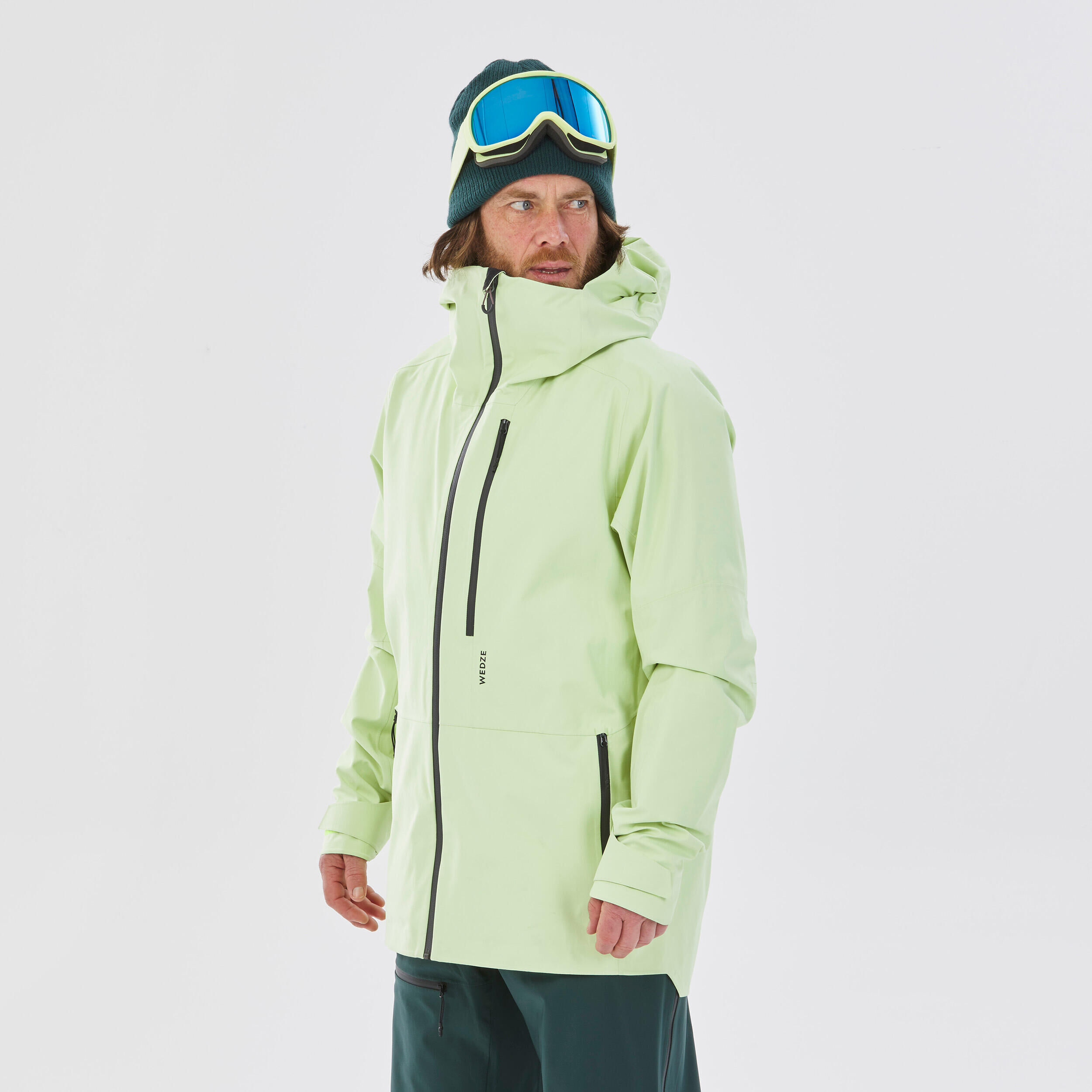 WEDZE MEN'S SKI JACKET - FR PATROL - NEON YELLOW