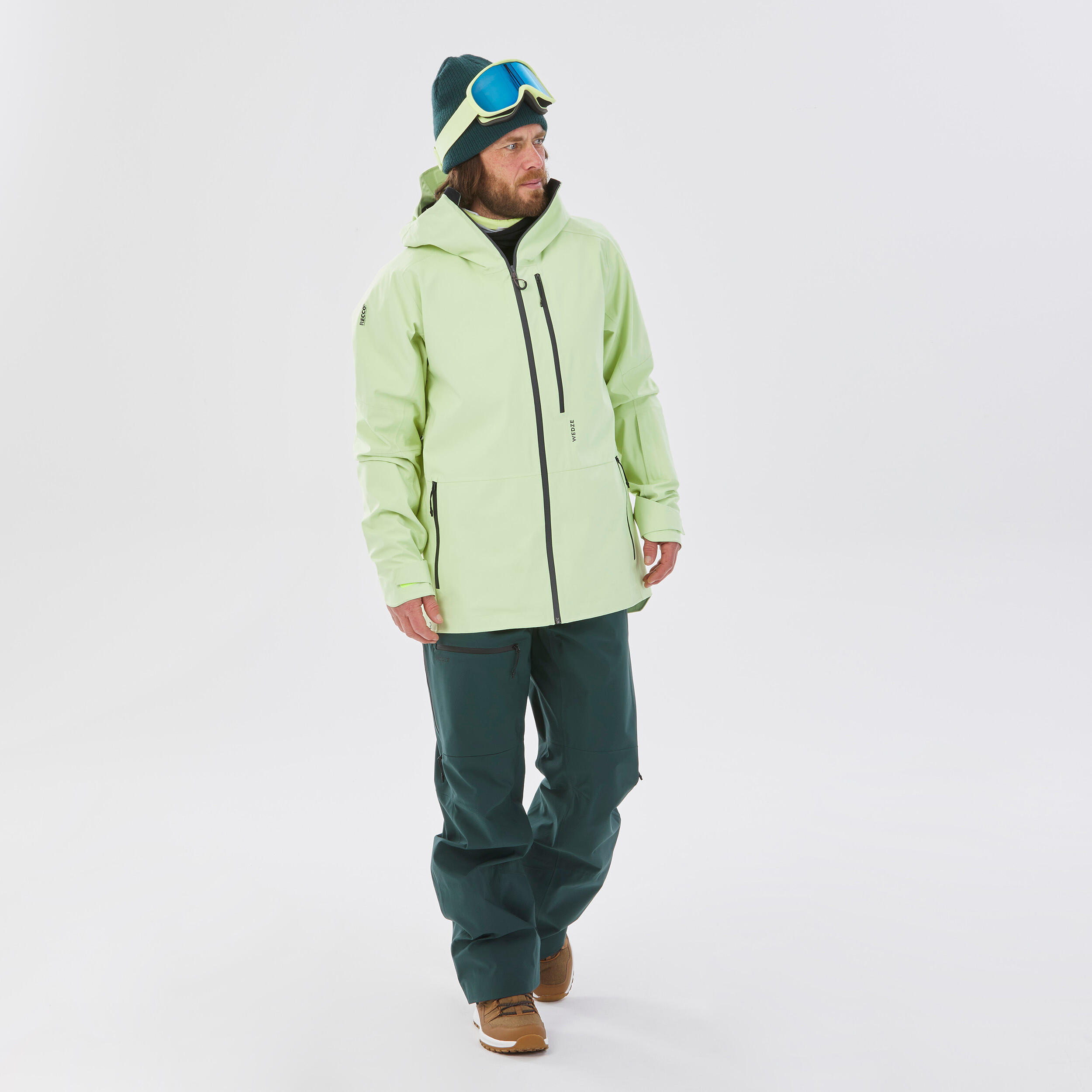 MEN'S SKI JACKET - FR PATROL - NEON YELLOW 3/12