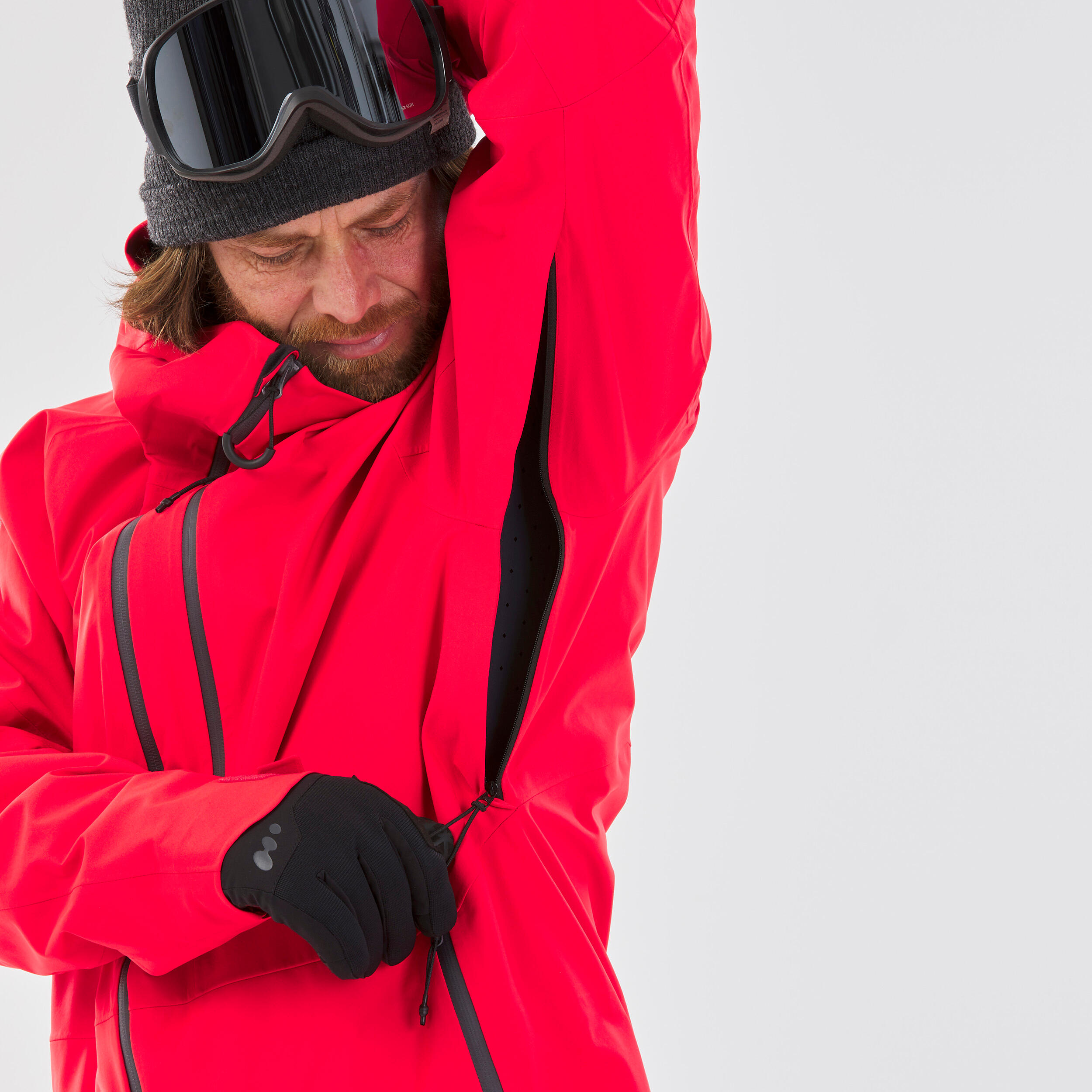 MEN'S SKI JACKET - FR PATROL - RED 10/12