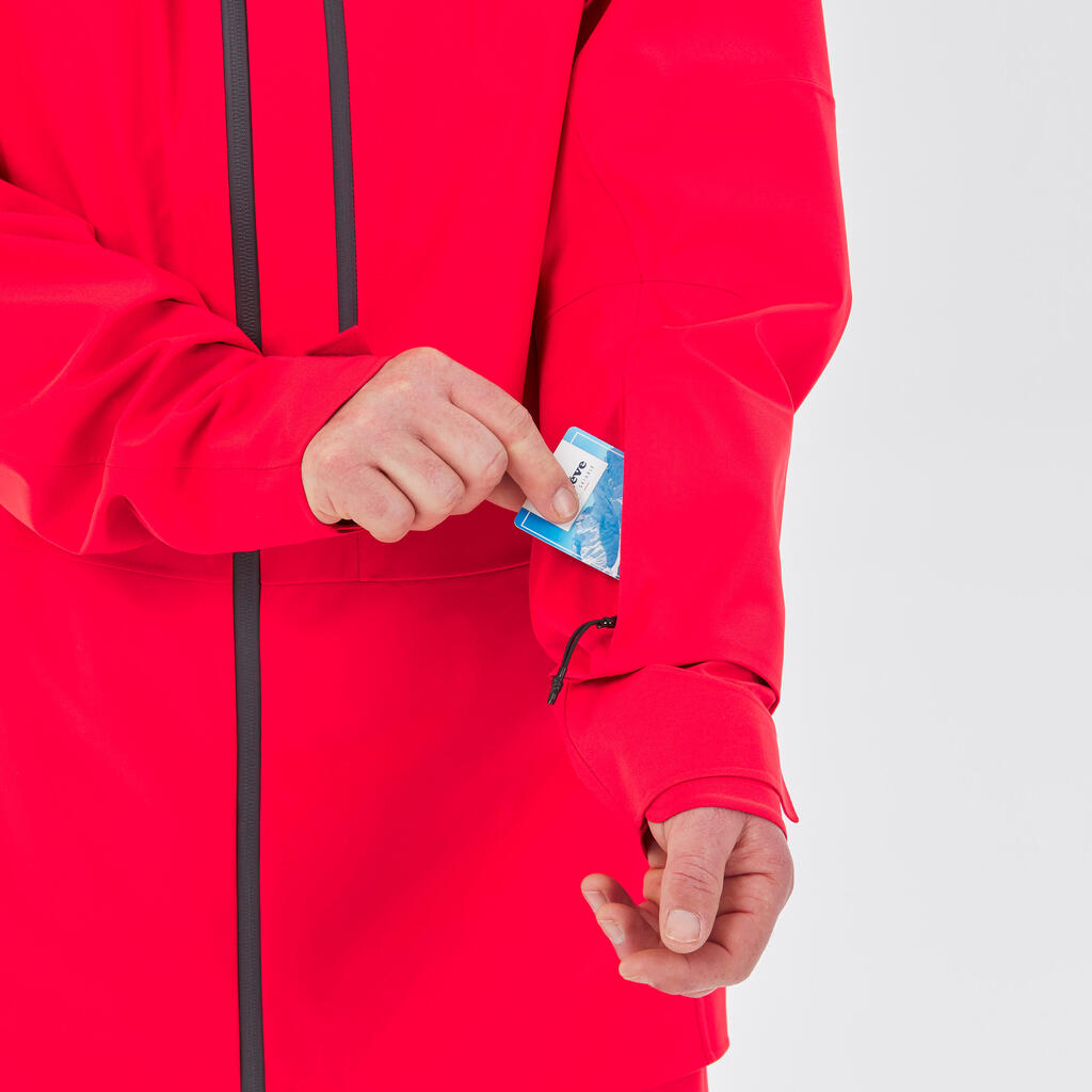 MEN'S SKI JACKET - FR PATROL - NEON YELLOW