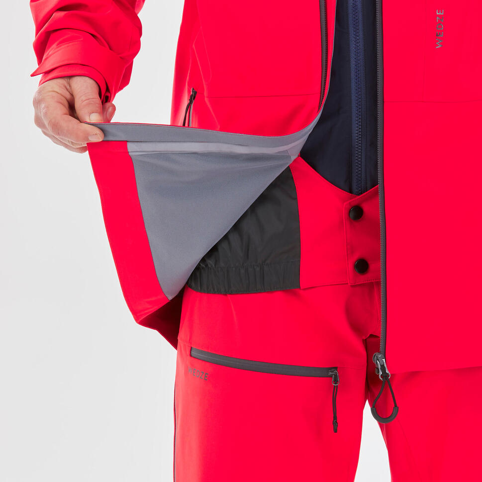 MEN'S SKI JACKET FR PATROL BLACK WEDZE Decathlon