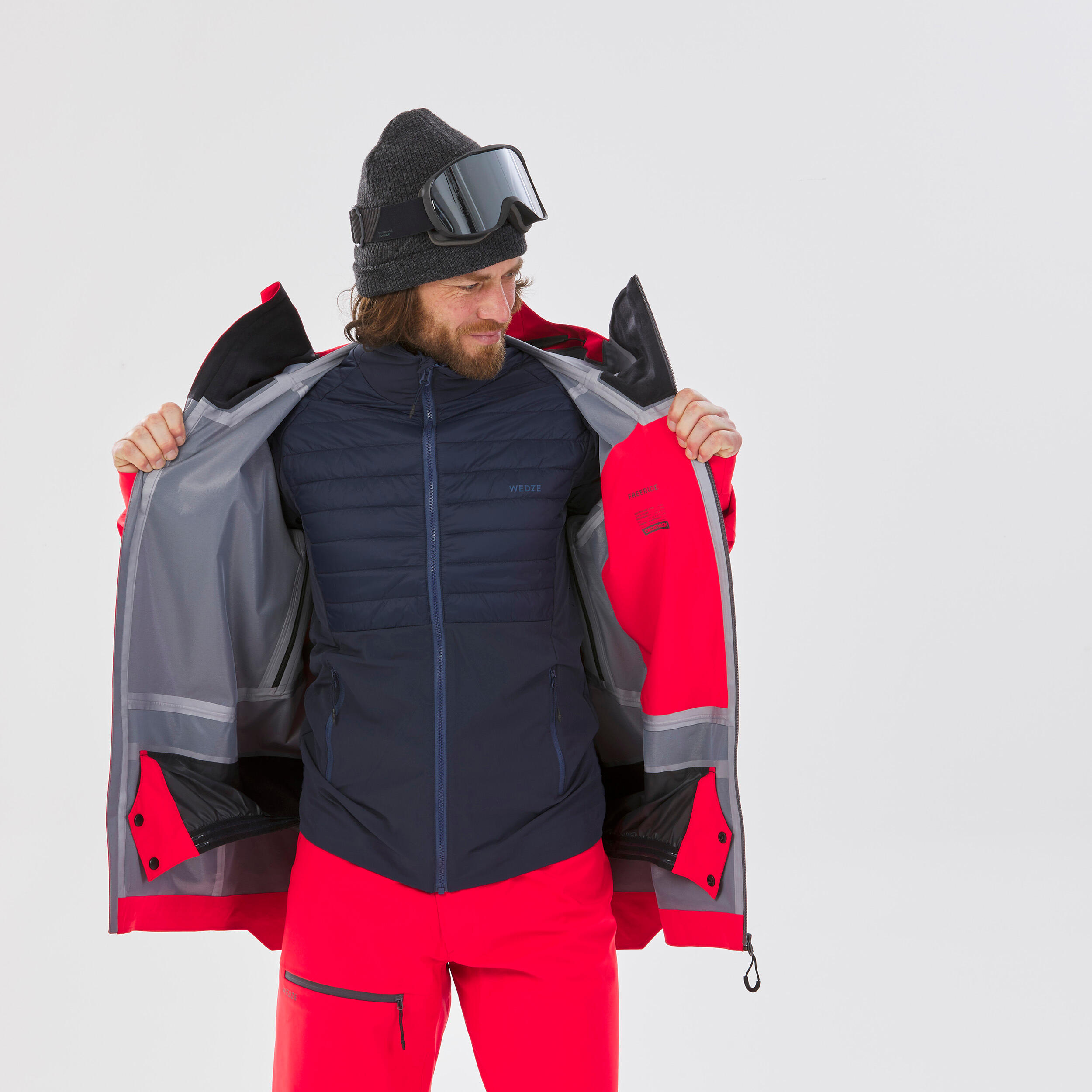 MEN'S SKI JACKET - FR PATROL - RED 6/12