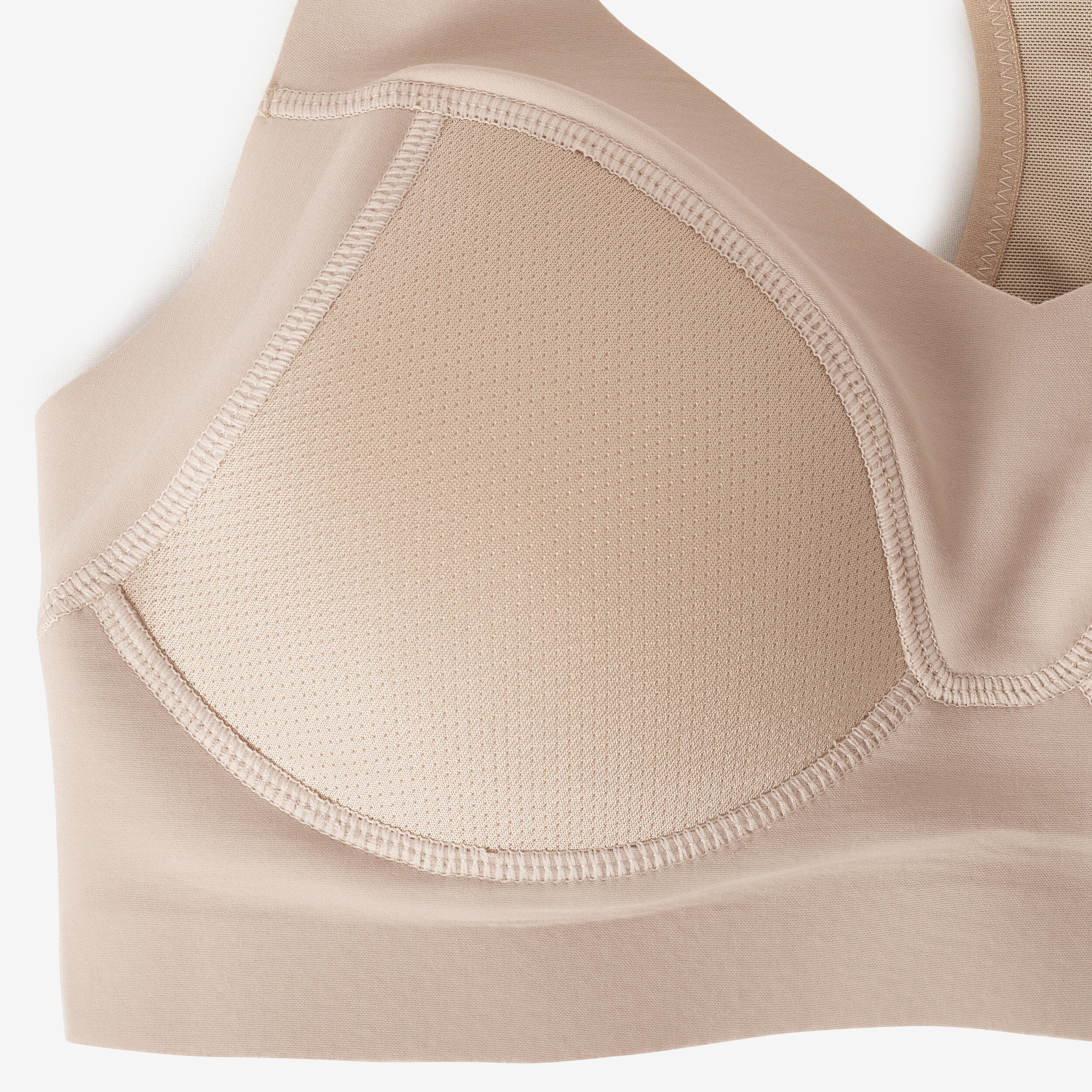 Women's invisible sports bra with high-support cups - Beige 10/11