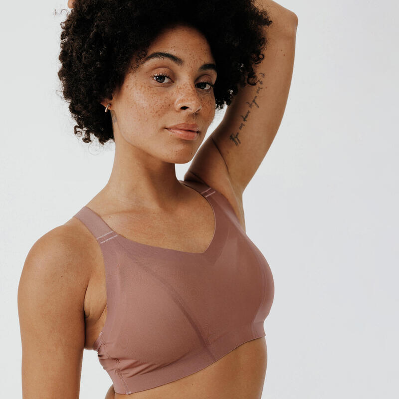 Stretch Gym / Sports Bra by Decathlon Navy or Grey - Sizes 4 - 16 (xs-xl)