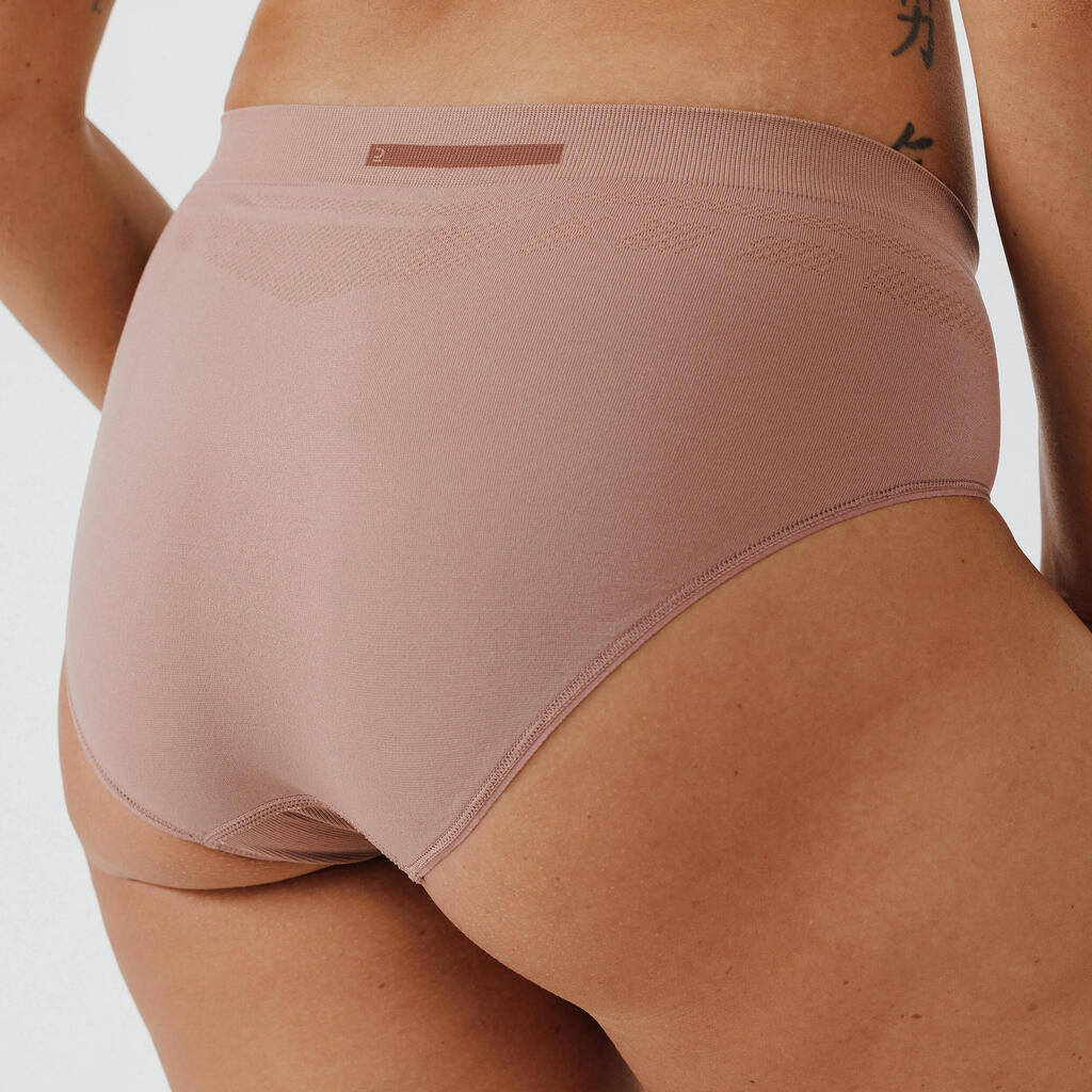 Funktionsunterhose Lauf-Slip Damen nahtlos - schwarz