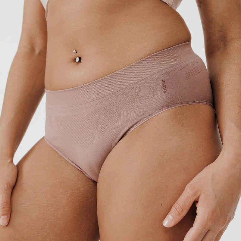 Funktionsunterhose Lauf-Slip Damen nahtlos - schwarz