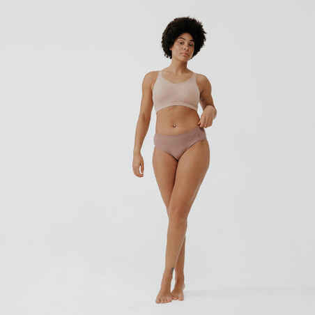 Women's Seamless Briefs - Taupe pink