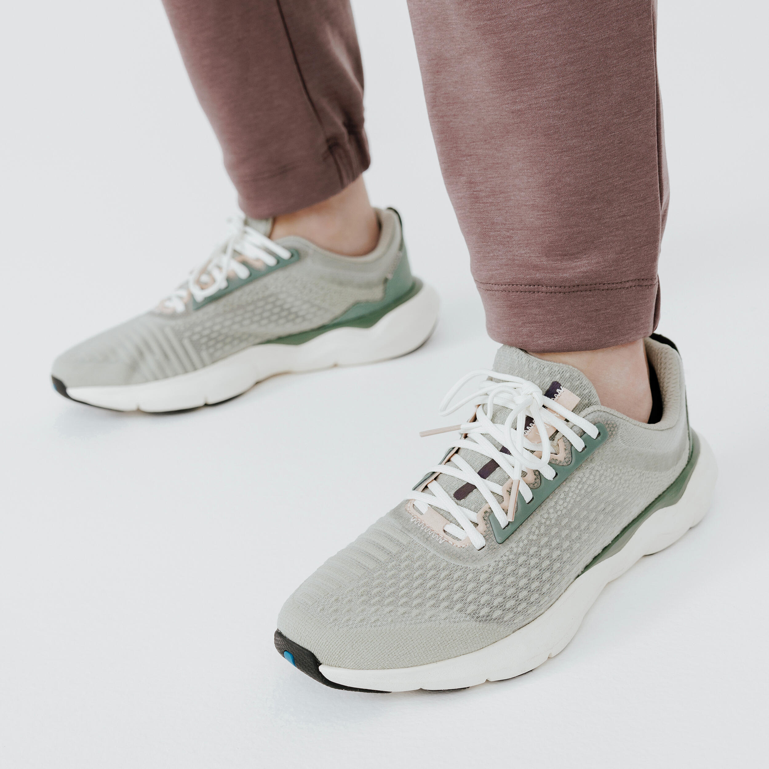 Zapatillas running Mujer JF 500.1 verde 6/8