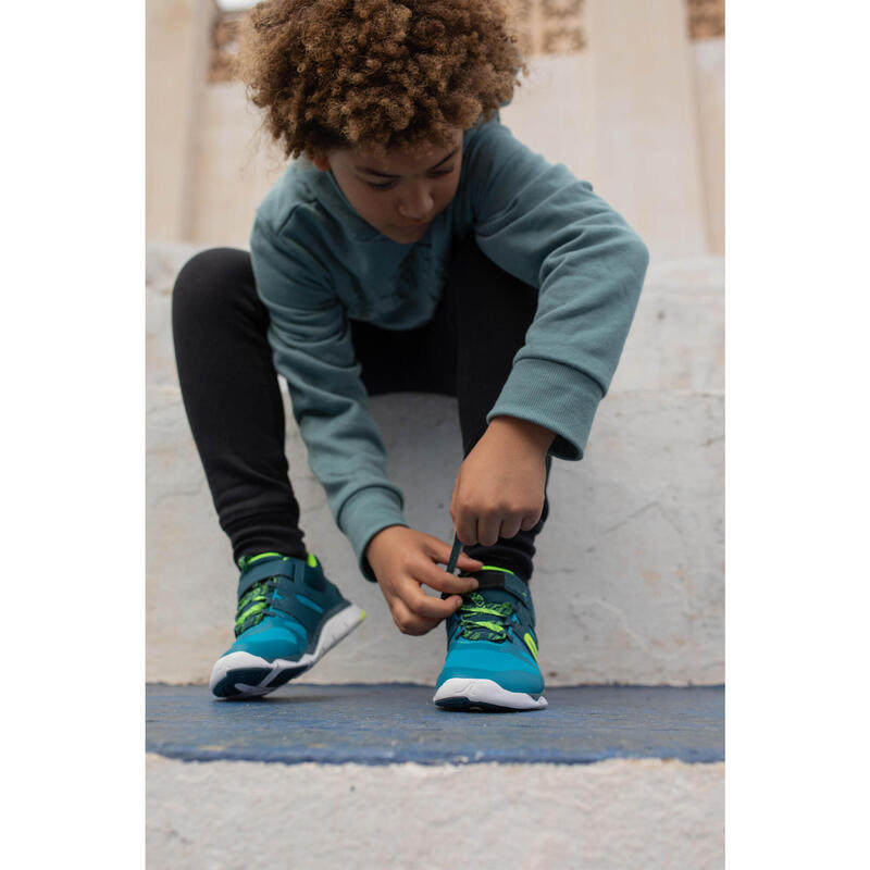 Kinder Sportschuhe Klettverschluss atmungsaktiv ‒ PW540 schwarz/rosa 