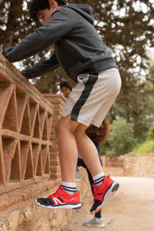حذاء المشي الرياضي للأطفال PW540- أزرق فاتح/أحمر