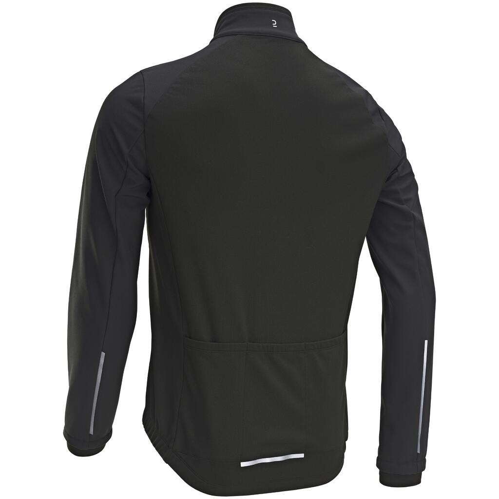 Chamarra para Ciclismo en Carretera para Hombre - RC100 - Manga Larga - Negro - Invierno