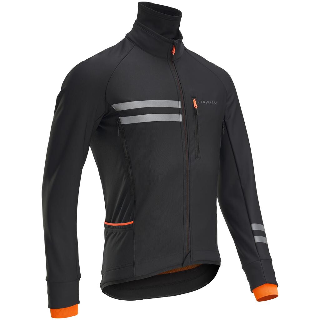 Winterjacke Rennrad RC 500 Herren marineblau/orange