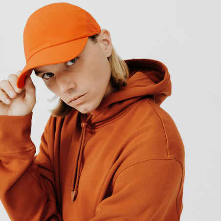 Gorra Running Hombre Mujer - KIPRUN Ajustable Naranja 