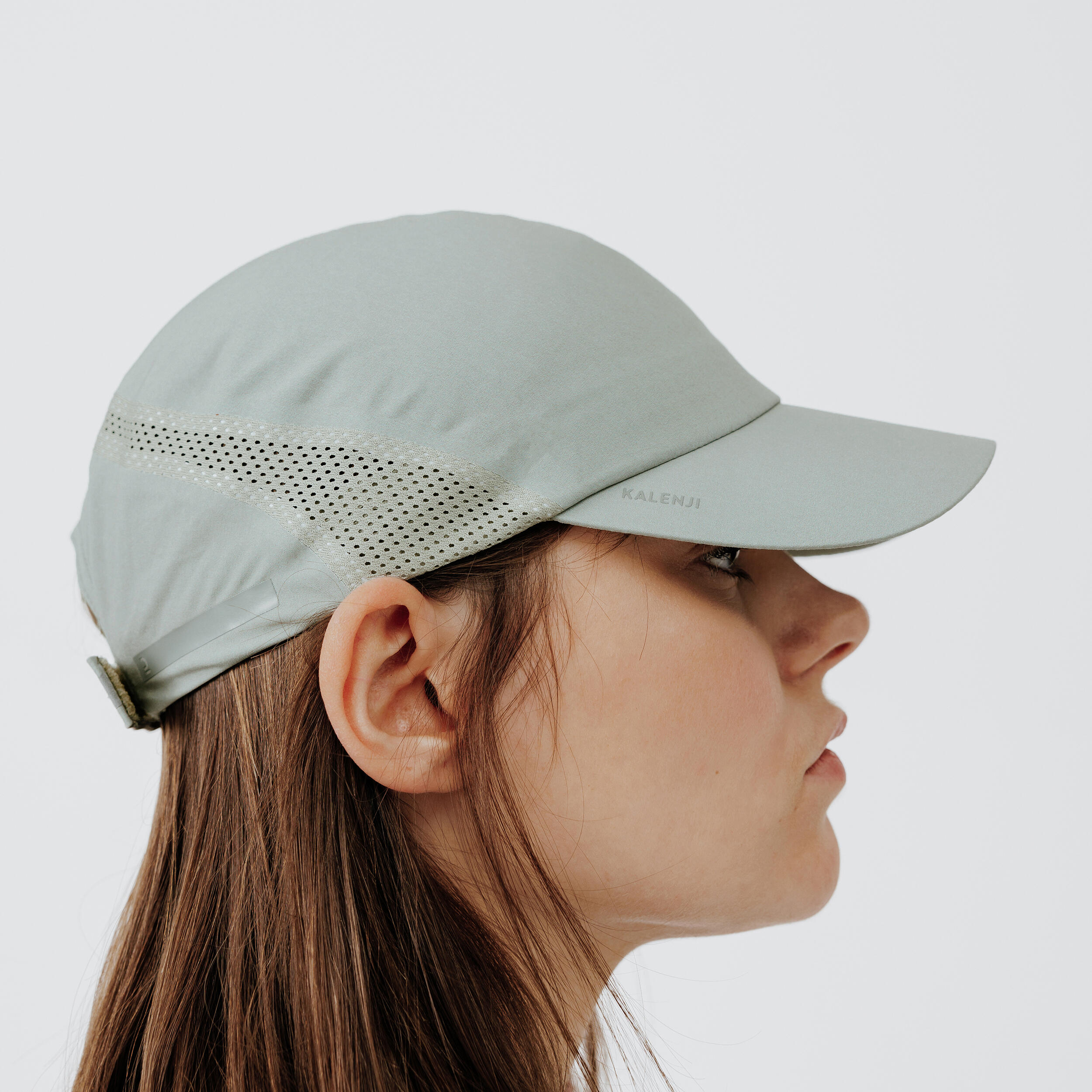 Casquette running Homme Femme KIPRUN Ajustable gris fonce