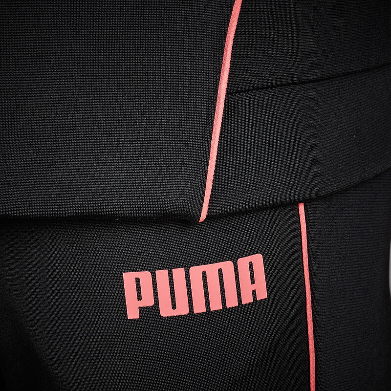 Gyerek melegítő együttes Puma, légáteresztő, fekete, rózsaszín