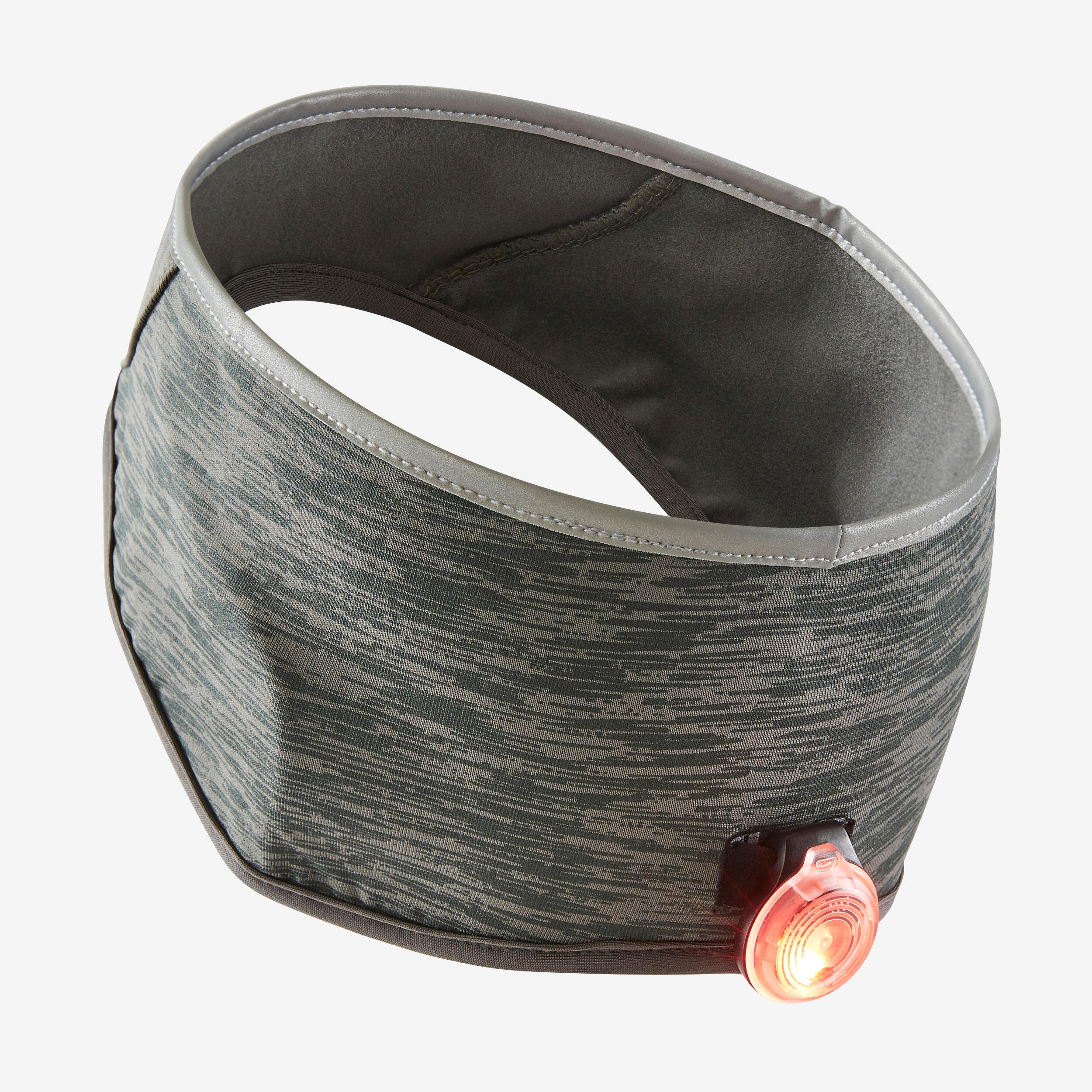 Lauf-Stirnband - Warm+ grau/khaki 3/6