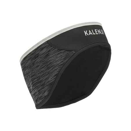 KIPRUN Warm + Unisex Running Headband - Black/Graph