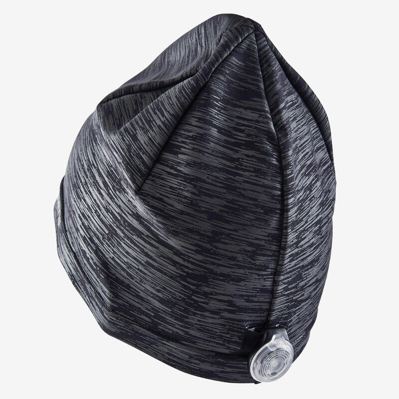 Bonnet running chaud Homme Femme - KIPRUN Warm + gris graph