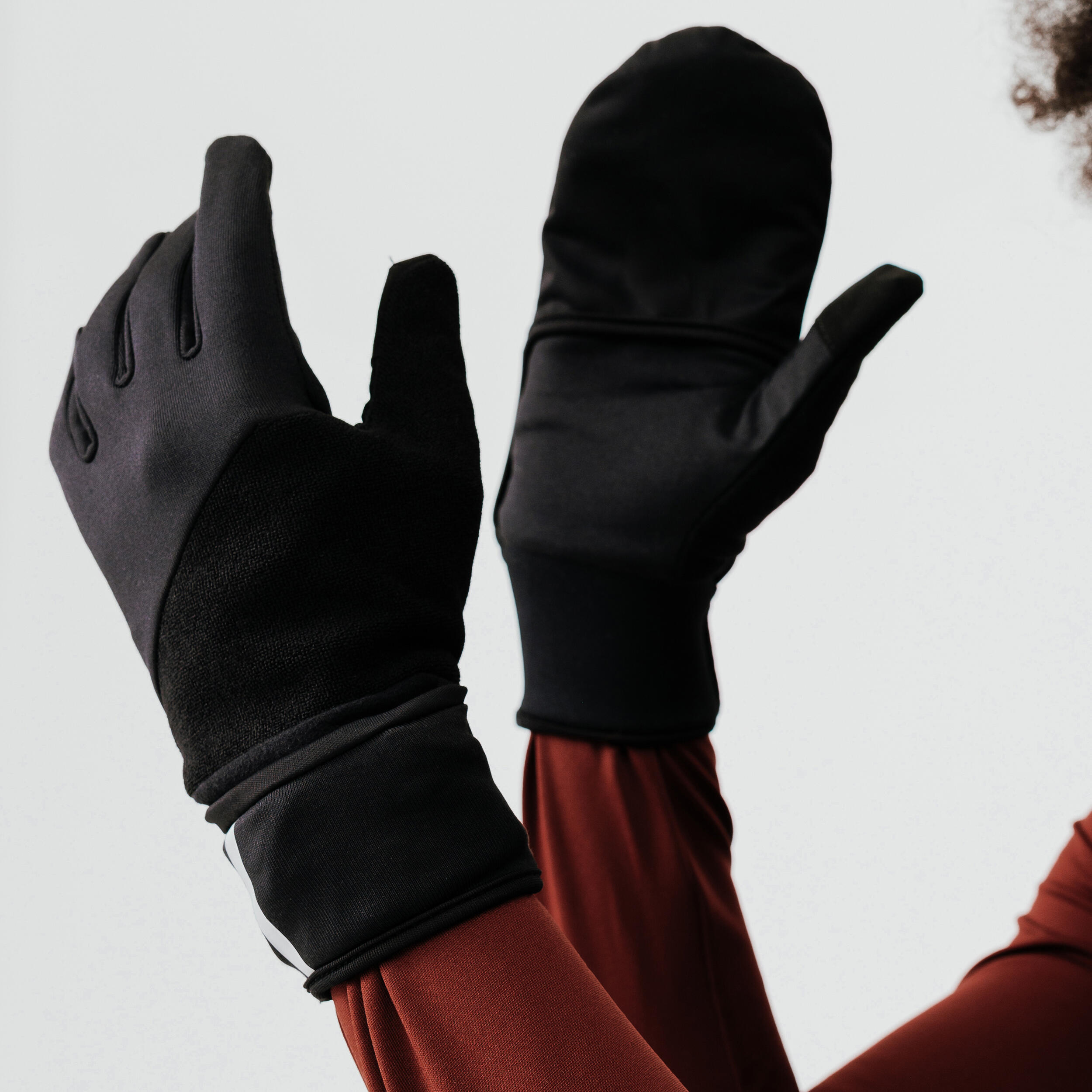 Gants de course avec mitaine intégrée - Evolutiv V2 - KIPRUN