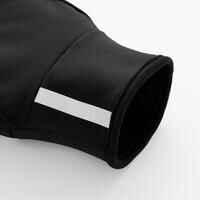 قفازات جري بغطاء إضافي للأصابع - أسود