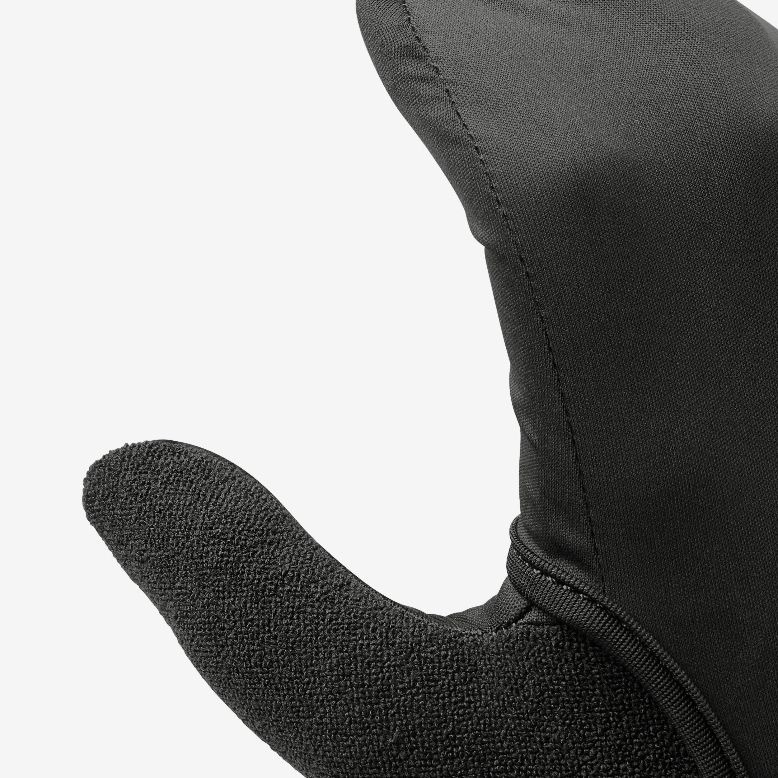 Running Gloves Evolutiv V2 smoked black Kiprun Decathlon