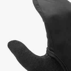 Men Women KIPRUN Evolutiv V2 running gloves - black