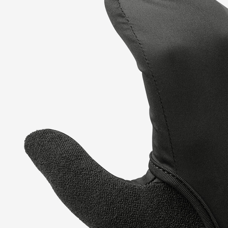 Gants de running adulte - KIPRUN Evolutiv V2 noir