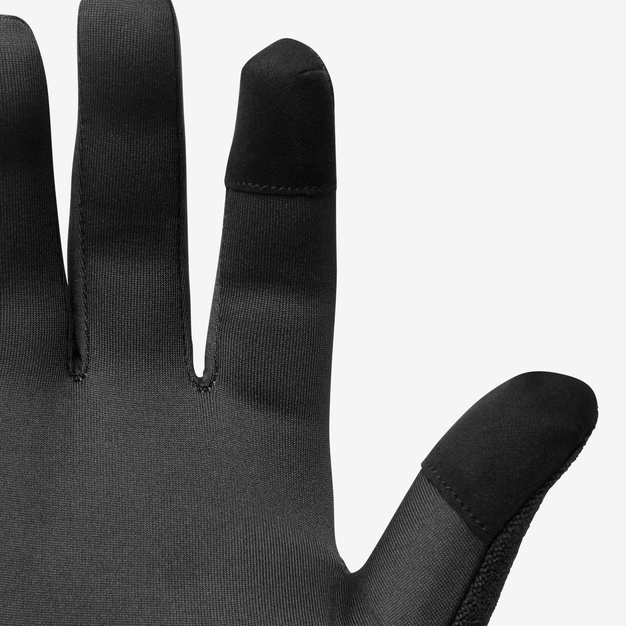 Men Women KIPRUN Evolutiv V2 running gloves - black 7/10