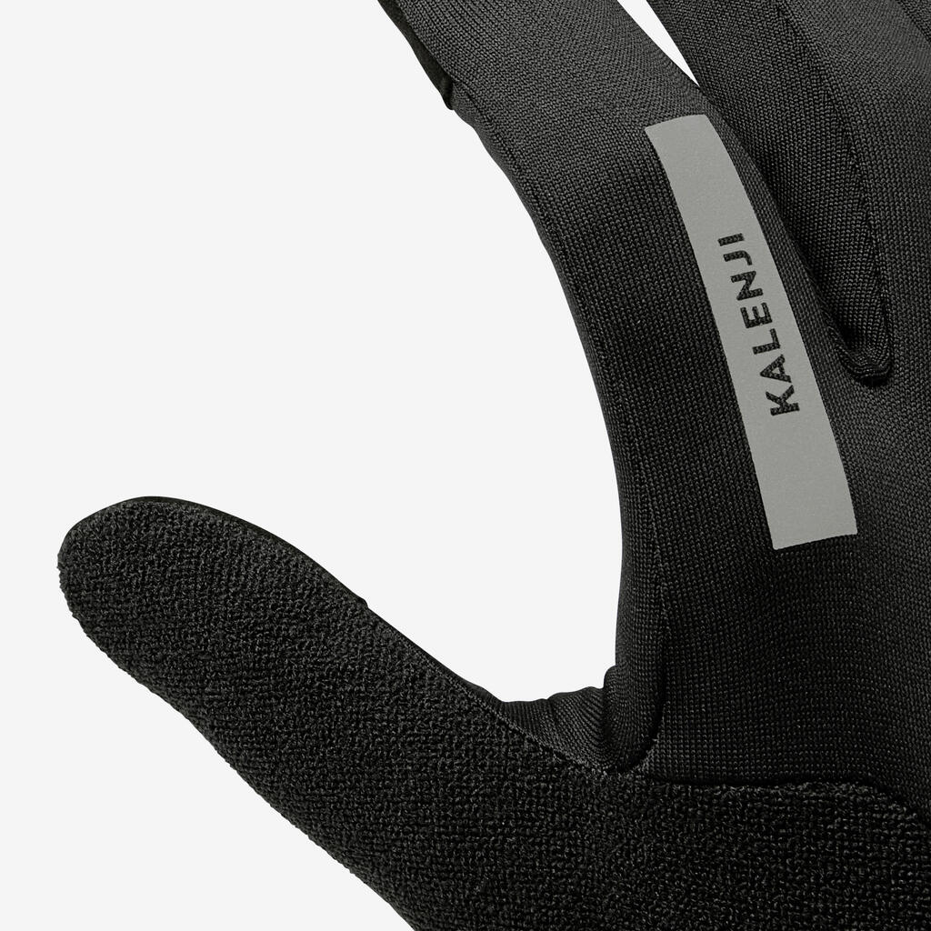 Gants de running Homme Femme - KIPRUN Evolutiv V2 noir