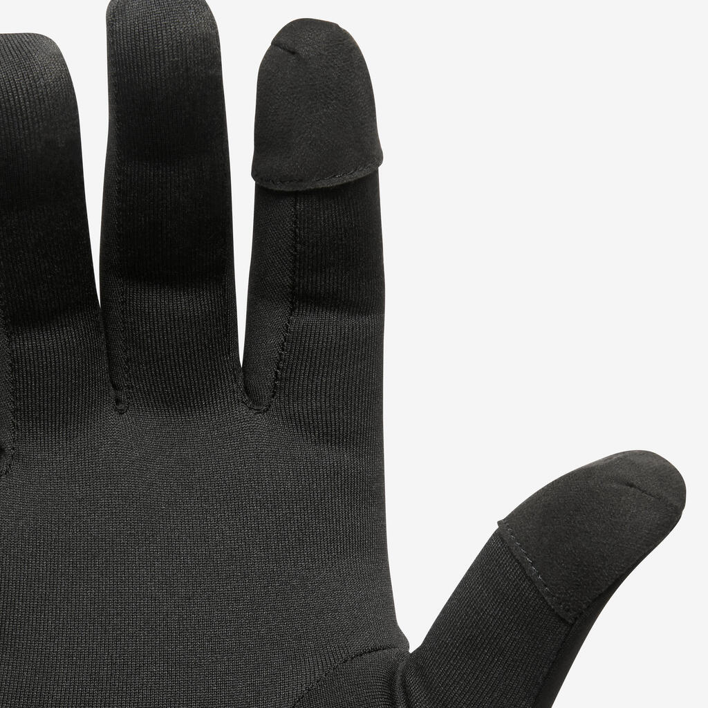 Guantes táctiles de Running Kalenji 100 negro