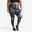 Leggings Fitness Cardio talla grande bolsillo Mujer Domyos 120 negro