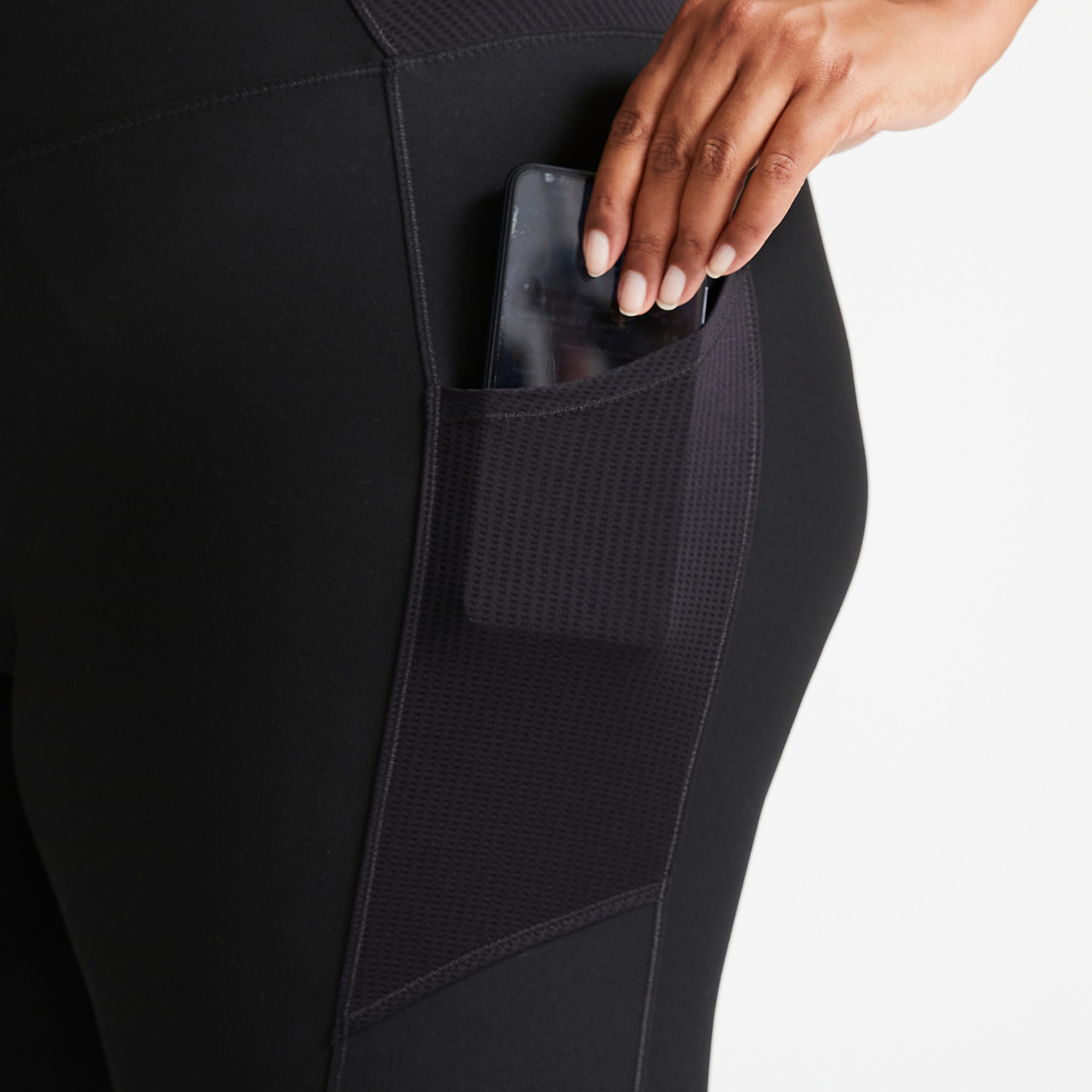 Pantaloni fitness lunghezza 7/8 con tasca per il telefono