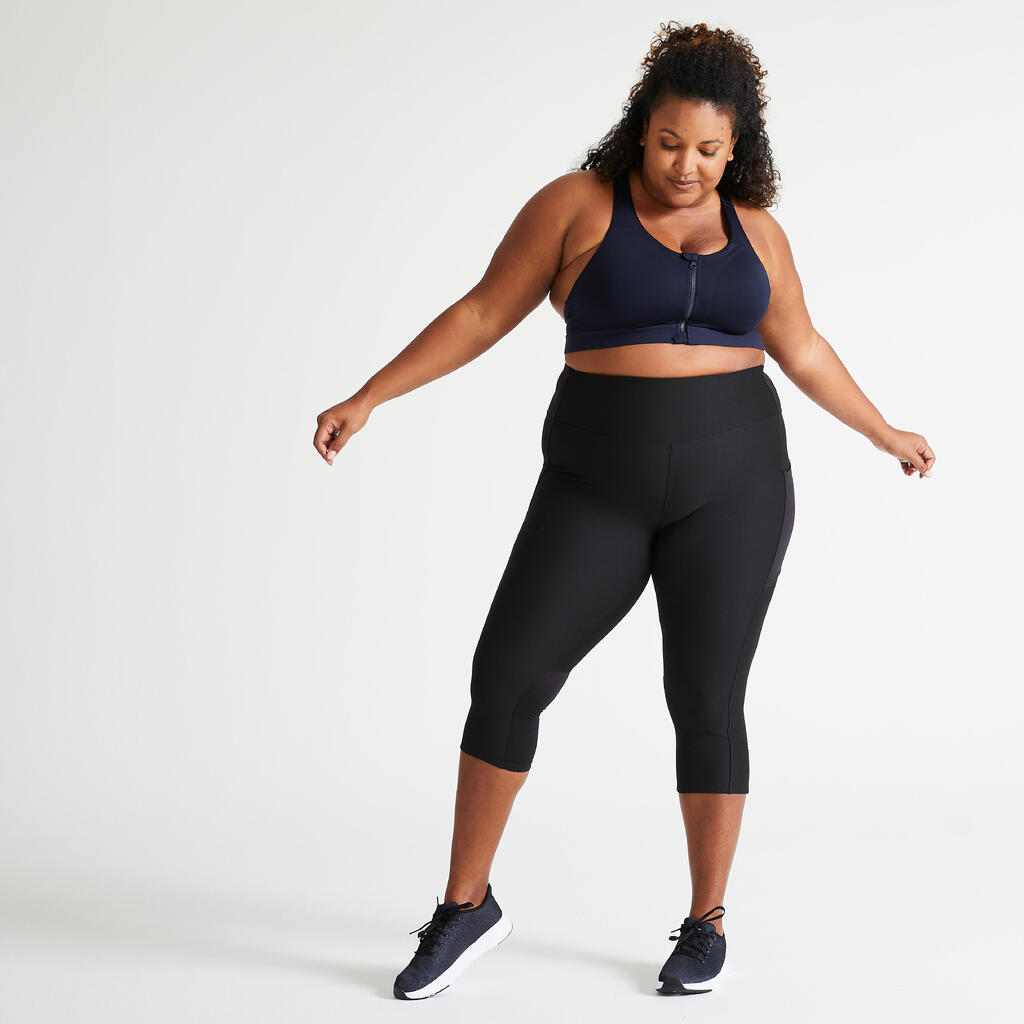Mallas de fitness para mujer con bolsillo para teléfono talla grande 7/8