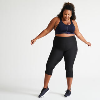 DOMYOS CALZAS 7/8 FITNESS TALLA GRANDE BOLSILLO CELULAR