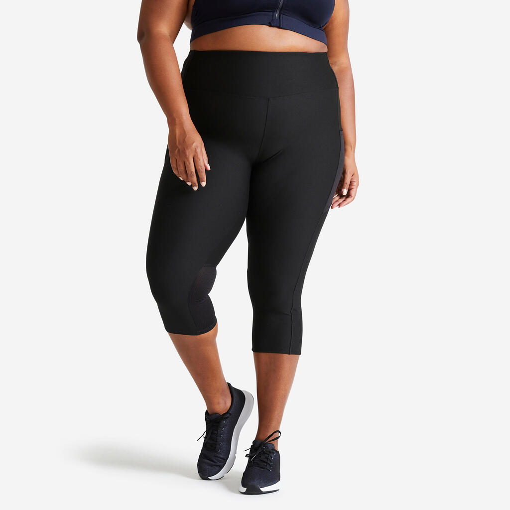Mallas de fitness para mujer con bolsillo para teléfono talla grande 7/8