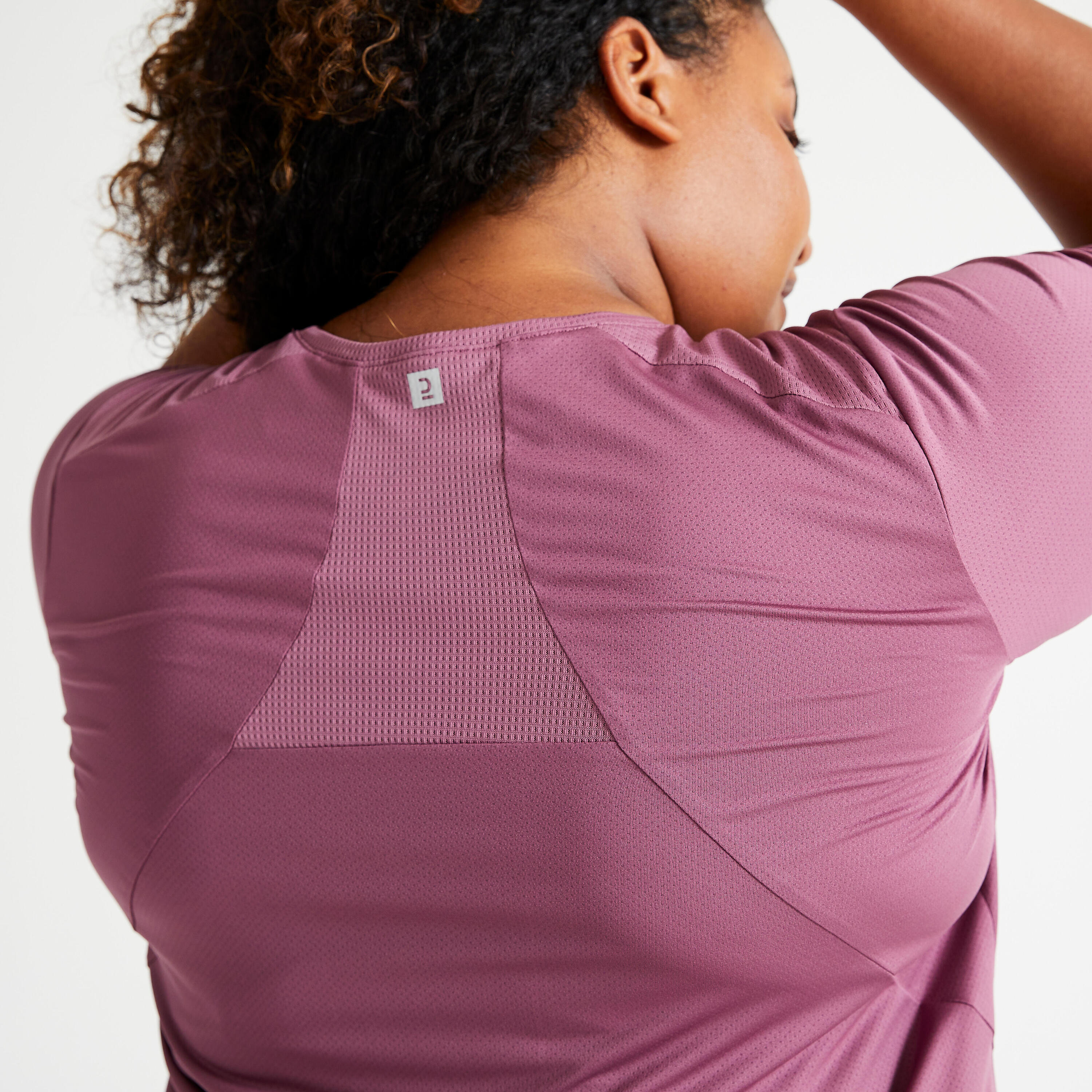 Women's Slim-Fit Large Fitness Cardio T-Shirt - Purple 5/5